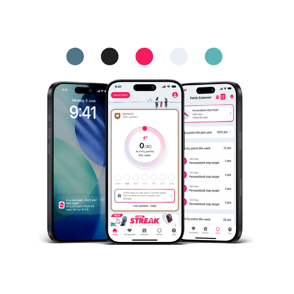 RN936900 launch step app screens