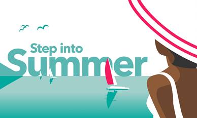 Step into summer graphic
