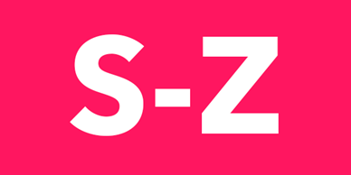 Letter range S-Z