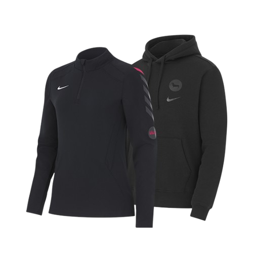 Graphic hoodie and training top from new Nike collection